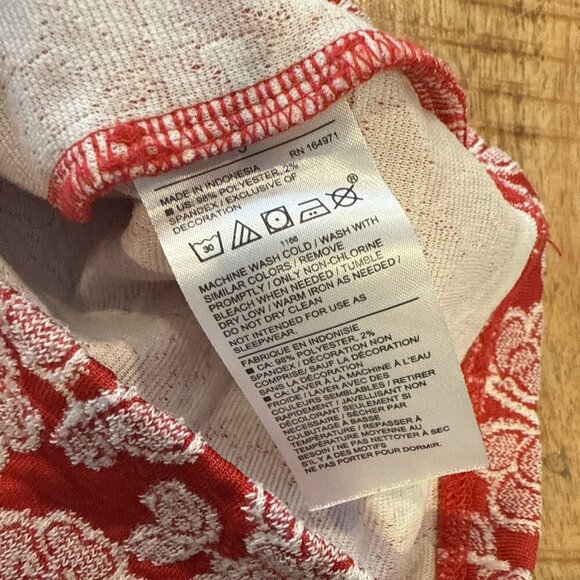 Janie and Jack Bradbury Red Rose Jacquard Eyelet Ruffle Dress Girls Size 5 - Picture 10 of 11